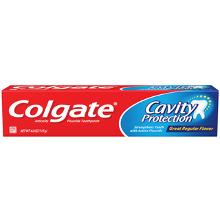 Colgate Cavity Protection Toothpaste with Fluoride, Great Regular Flavor, 4 oz