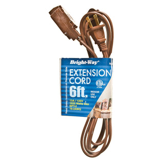 Bright-Way B W Brown Extension Cord 6 Ft