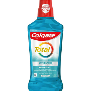 Colgate Total Gum Health Antiplaque Mouthwash, Clean Mint - 33.8 Fl Oz