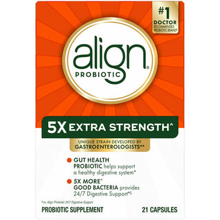 Align Probiotics, 24/7 Digestive Support, Probiotic Supplement, Extra Strength, 21 Capsules