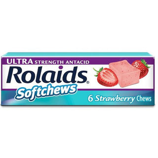 Rolaids Antacid, Ultra Strength, Softchews, Strawberry