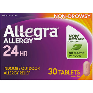 Allegra Adult Non-Drowsy Allergy Relief, 24 Hour (180mg), 30 Tablets