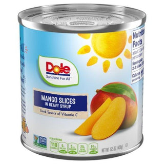 Dole Mango Slices In Heavy Syrup 15.5 Oz. Can