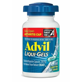 Advil Pain Reliever/Fever Reducer 200Mg Liqui-Gels 160ct Easy Open Cap