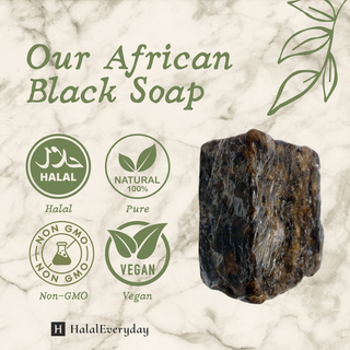 Raw African Black Soap + Shea Butter