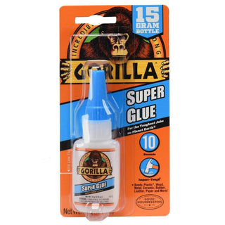 Gorilla Dries Clear Super Glue, 0.53 oz