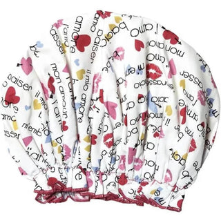 Gal Pals Spa Accessories Bouffant Shower Cap Love