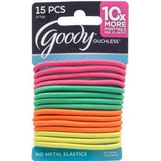 Goody Ouchless 4mm No-Metal Hair Elastics 15