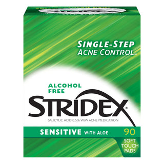 Stridex Medicated Acne Pads, Sensitive Skin 90 Pads