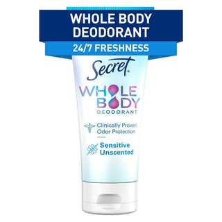 Secret Whole Body Aluminum Free Deodorant Clear Cream - Unscented - 3.0oz