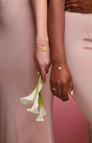 Éveline 14K gold pearl ring, stacking detail