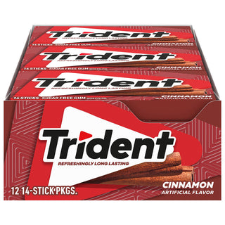 Trident Cinnamon Sugar Free Gum, 14 Piece Pack