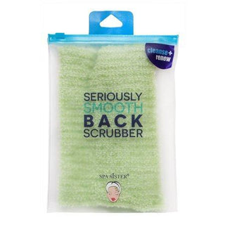Bath Accessories Spa Sister Seriously Smooth Back Scrubber, Green