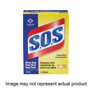 SOS Steel Wool Pads, Soap Filled, Reusable