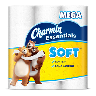 Charmin Essentials Soft Toilet Paper - 6 Mega Rolls