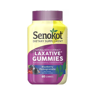 Senokot Laxative Gummies, Blueberry Pomegranate