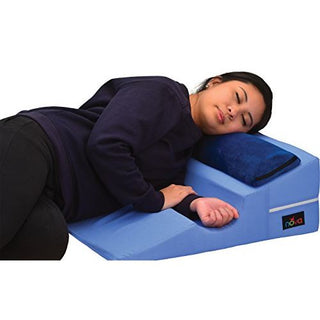 NOVA Medical Products Bed Wedge With Half Roll Pillow, Blue, 5 Pound, 2699-R