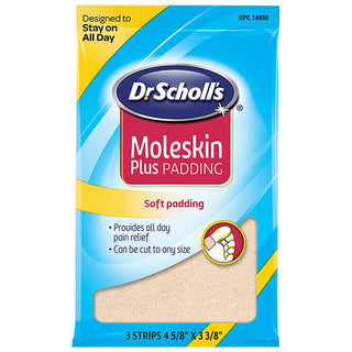Dr Scholls Moleskin Plus Padding - 3 Strips