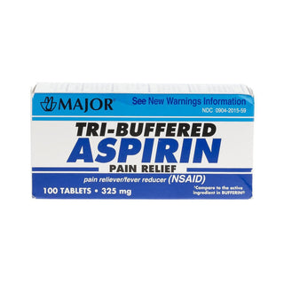 Major Aspirin 325mg Tri-Buffered Tab 100ct Maj