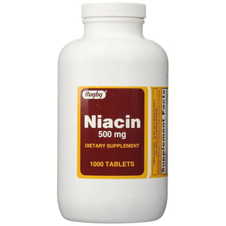 Rugby Niacin 500 Mg 1000 Tablets