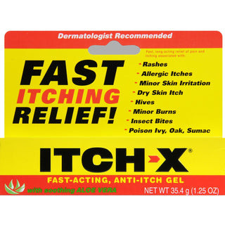 Itch-X® Anti-Itch Gel – With Soothing Aloe Vera (1.25 Oz)