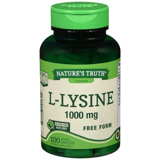 Nature's Truth L Lysine, Free Form, 1000 Mg, Caplets