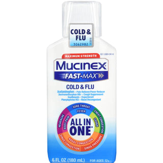 Mucinex Fast Max Maximum Strength Cold & Flu 6 Fl Oz