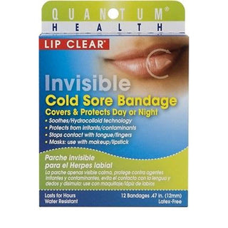 Quantum Health Lip Clear Invisible Cold Sore Bandage - 12ct