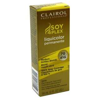 Clairol Professional Soy4Plex Permanent Liquicolor, 7g Medium Golden Blonde, 2 Oz