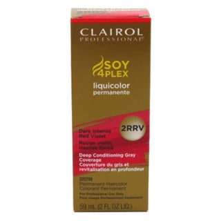 Clairol Professional Soy4Plex 2RRV Dark Intense Red Violet LiquiColor Permanent Hair Color
