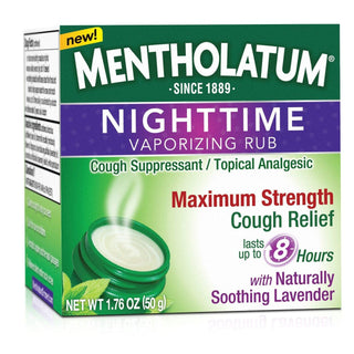 Mentholatum Nighttime Vaporizing Rub Maximum Strength Cough Relief