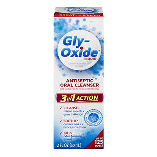 Gly-Oxide Oral Cleanser, Antiseptic, Liquid, 3 In1 Action 2 Fl Oz