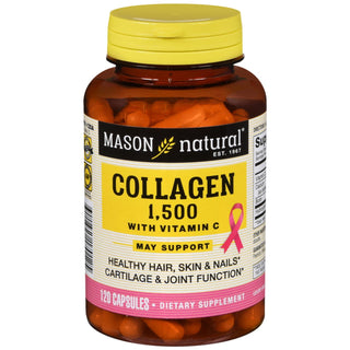 Mason Natural Vitamins Collagen 1500 Mg Plus Biotin & Vitamin C 120 Capsules