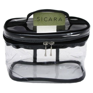 Sicara Clear Cosmetic Bag Oval Train Case