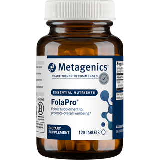 Metagenics FolaPro – 1,330 Mcg DFE Methylated Folate Supplement – L-5-Methyltetrahydrofolate – Hormone Support* – Non-GMO & Gluten-Free – 120 Tablets