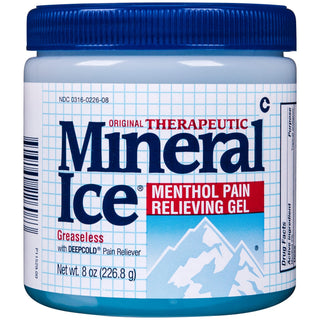 Mineral Ice Therapeutic Pain Relieving Gel, Cool Recover, Menthol 2%, 8 oz