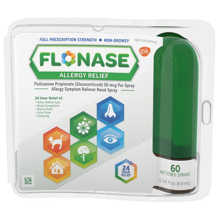 Flonase Full Prescription Strength Non Drowsy Nasal Spray Allergy Relief 0.34 Oz