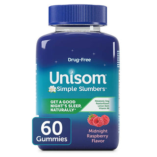 Unisom Simple Slumbers Midnight Raspberry 5 Mg Melatonin Gummies