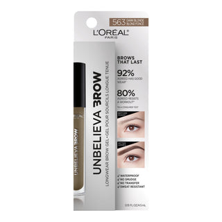 L'Oreal Paris Unbelieva-Brow Longwear Waterproof Tinted Brow Gel, Dark Blonde