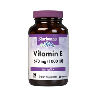 Bluebonnet Natural Vitamin E Mixed Tocopherols 50 Softgels