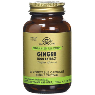Solgar Ginger Root Extract, 60 Vegetable Capsules