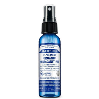 Dr. Bronner's Hand Sanitizer, Organic, Peppermint 2 Fl Oz