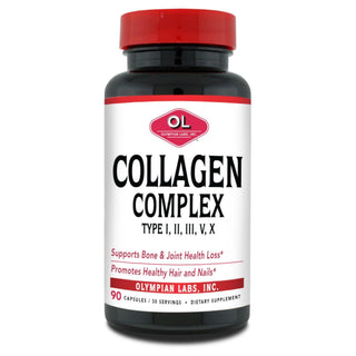Olympian Labs Collagen Complex Type I, II, III, V, X - 90 ct