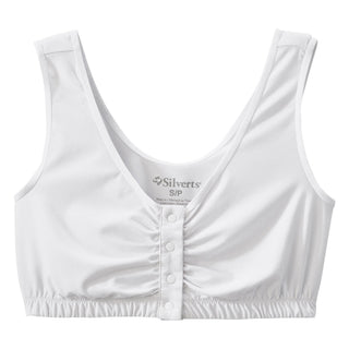 Silverts Adaptive Front Closure Bra - White, Small
