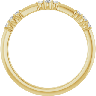 Élise 14K Gold Diamond Stackable Ring