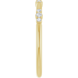 Élise 14K Gold Diamond Stackable Ring