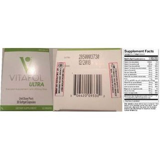 Vitafol® Ultra Prenatal Supplement – 30 Softgels (5x6 Unit Pack)