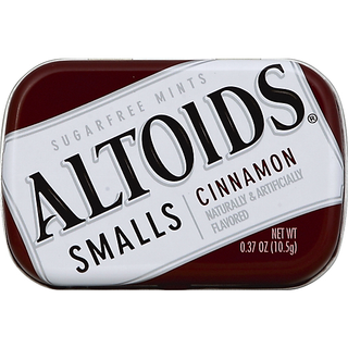 Altoids Smalls Cinnamon Sugarfree Mints Single Pack, 0.37 Ounce