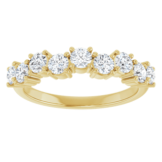 Aurielle 14K Gold Diamond Anniversary Band