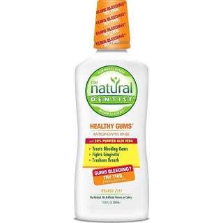 The Natural Dentist Healthy Gums Daily Oral Rinse, Orange Zest, 16 Oz